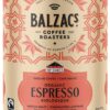 Balzac’s Coffee Roasters - Espresso Blend | Fairtrade Organic | Ground (Fine Grind) 100% Arabica Whole Bean Coffee | Filter Drip | Medium Roast | Velvety & Smooth | 300 G / 10 OZ.